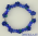 Bracciale elastico rosellina resina blu